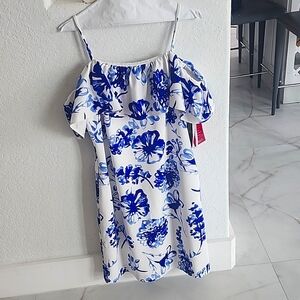 NWT Ralph Lauren strappy dress with overlap sleeves.